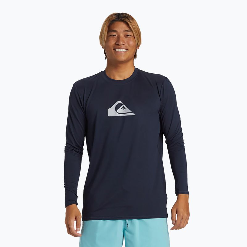 Чоловіча футболка для плавання Quiksilver Everyday Surf Tee з довгим рукавом темно-синій