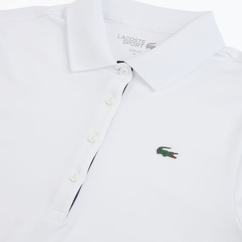 Футболка-поло тенісна жіноча Lacoste біла PF5179 3