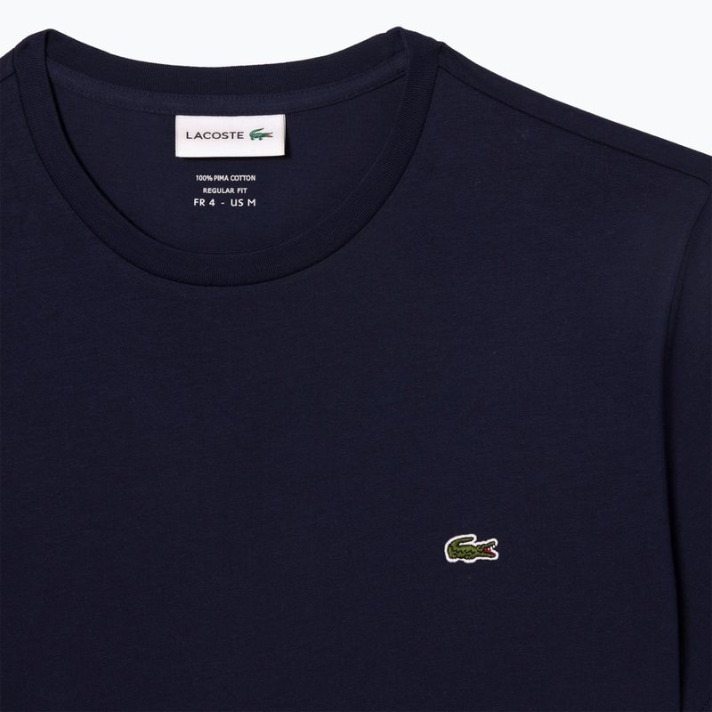 Чоловіча футболка Lacoste TH6709 чорна 5