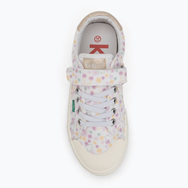 Кеди дитячі Kickers Kickgoldi white/print festi summer 5