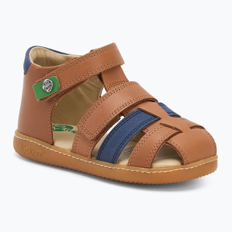 Сандалі дитячі Kickers Kick Pod camel/navy