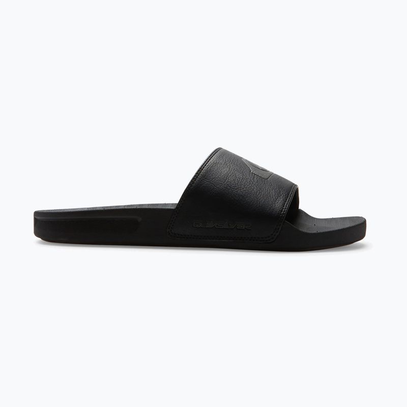 Шльопанці чоловічі Quiksilver Rivi Nubuck Slide чорний 1 2