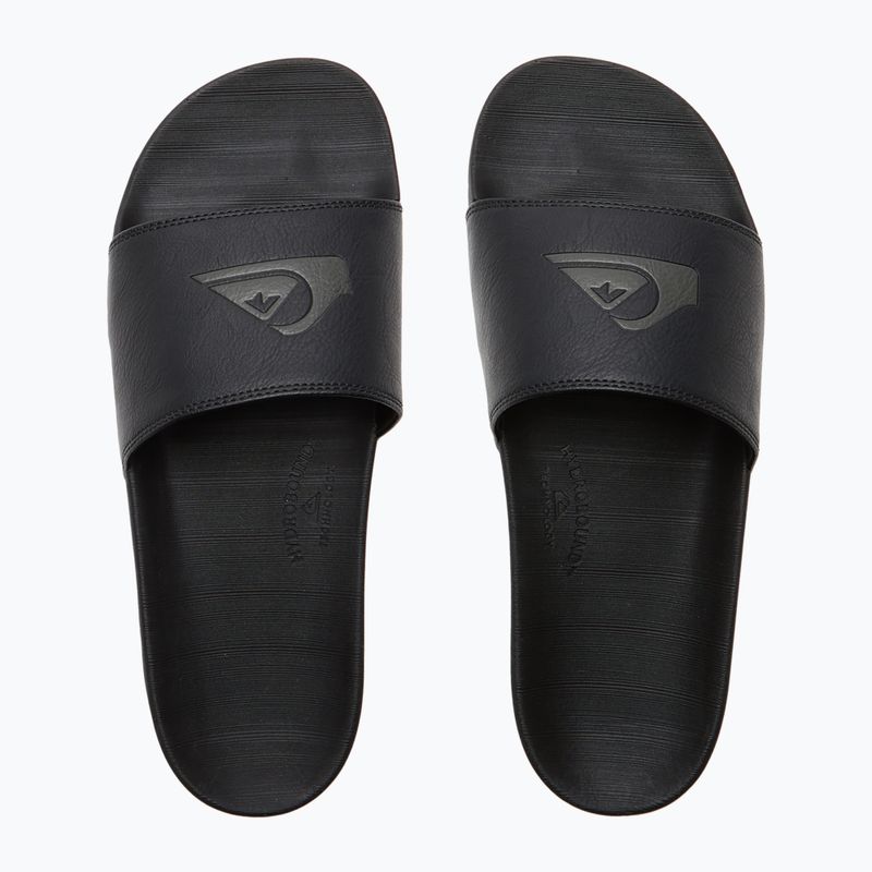 Шльопанці чоловічі Quiksilver Rivi Nubuck Slide чорний 1 4