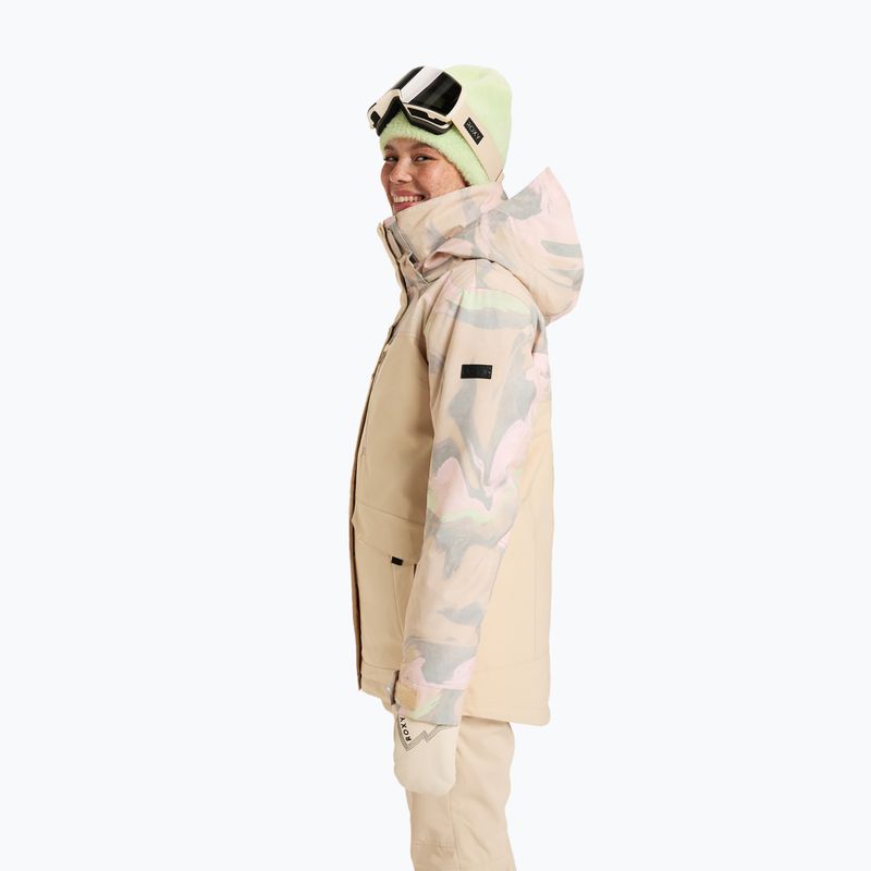 Куртка сноубордична жіноча ROXY Dawnrae Parka pebble swirl 4