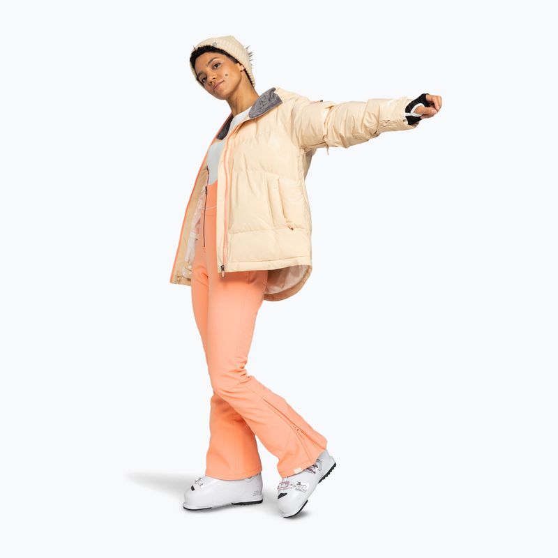 Штани сноубордичні жіночі ROXY Summit Bib peach pink 2
