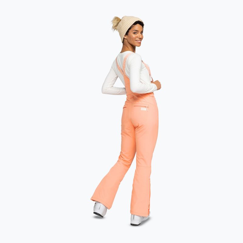 Штани сноубордичні жіночі ROXY Summit Bib peach pink 3