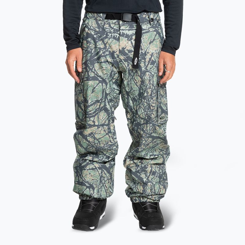 Штани сноубордичні чоловічі Quiksilver Snow Down Cargo woodland abstract sea spray