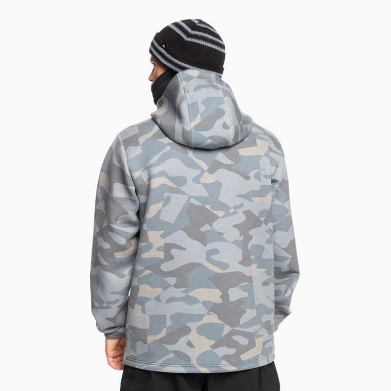 Кофта сноубордична чоловіча Quiksilver Shredder Hoodie puzzle camo ice flow 3