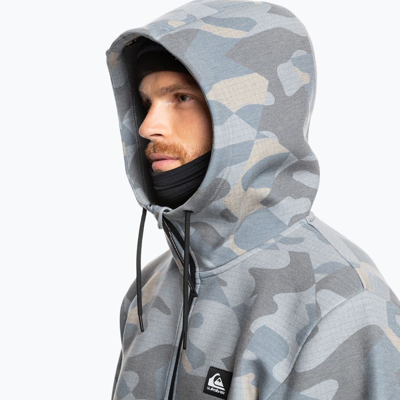 Кофта сноубордична чоловіча Quiksilver Shredder Hoodie puzzle camo ice flow 6