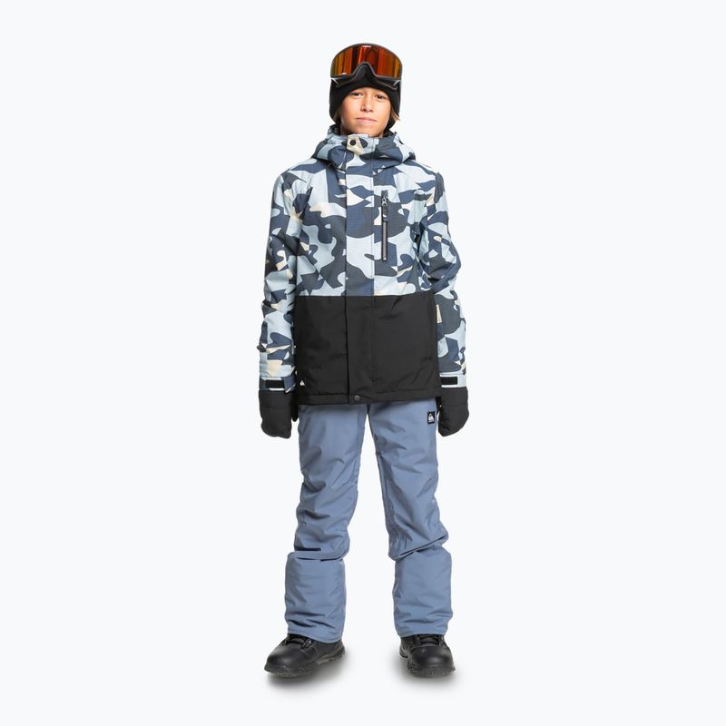 Куртка сноубордична дитяча Quiksilver Mission Printed Block puzzle camo ice flow 2