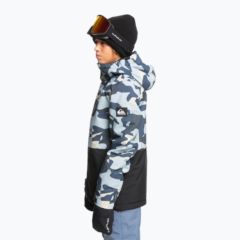 Куртка сноубордична дитяча Quiksilver Mission Printed Block puzzle camo ice flow 4