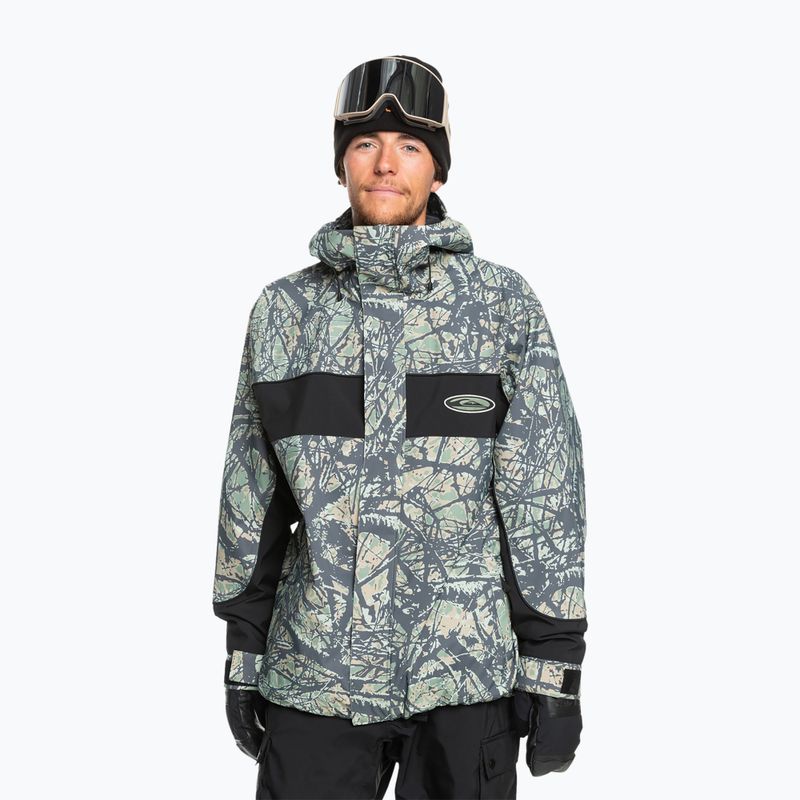 Куртка сноубордична чоловіча Quiksilver High Altitude 20K woodland abstract sea spray