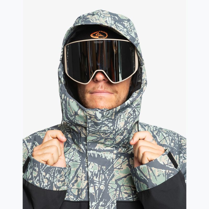 Куртка сноубордична чоловіча Quiksilver High Altitude 20K woodland abstract sea spray 4