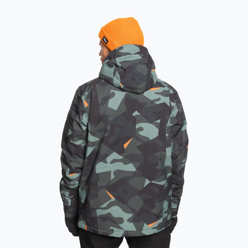 Куртка сноубордична чоловіча Quiksilver Mission Printed puzzle camo sea spray 2