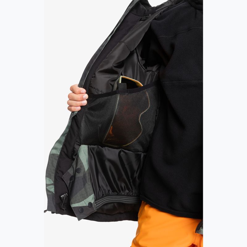Куртка сноубордична дитяча Quiksilver Mission Printed puzzle camo sea spray 4