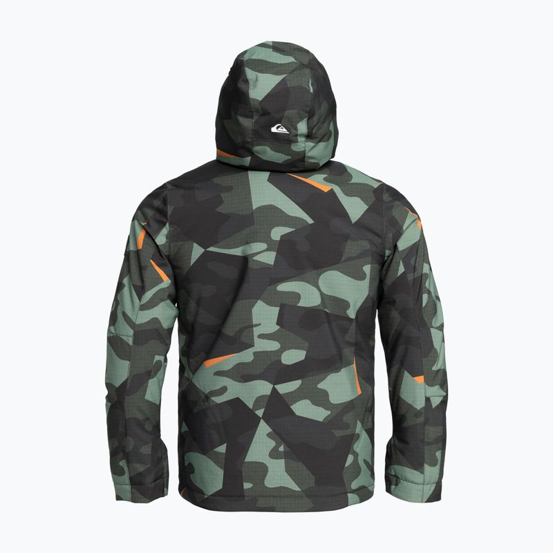 Куртка сноубордична дитяча Quiksilver Mission Printed puzzle camo sea spray 6
