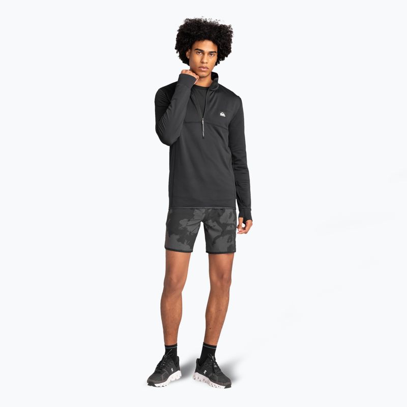 Кофта сноубордична чоловіча Quiksilver Steep Point Half Zip Fleece true black 2