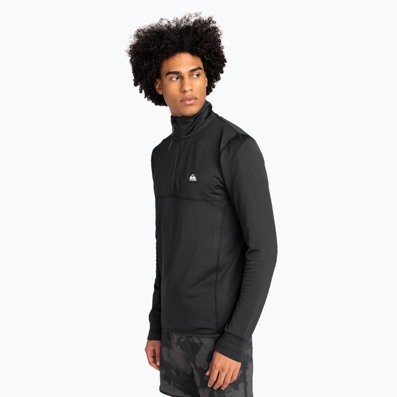 Кофта сноубордична чоловіча Quiksilver Steep Point Half Zip Fleece true black 4