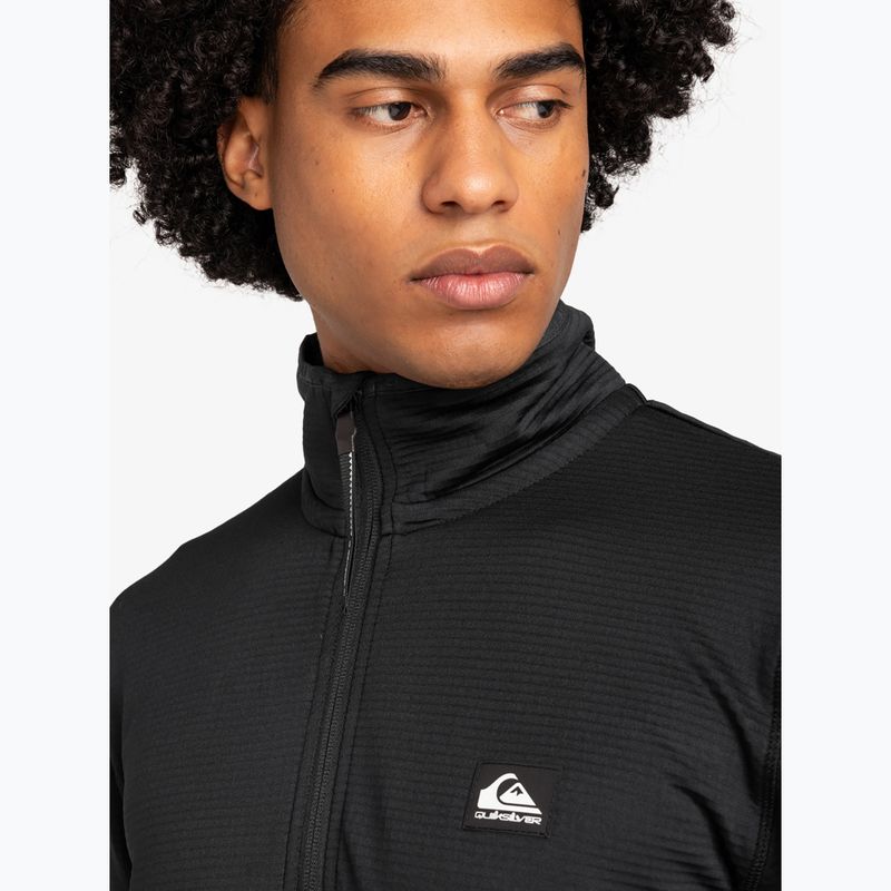 Кофта сноубордична чоловіча Quiksilver Steep Point Half Zip Fleece true black 5