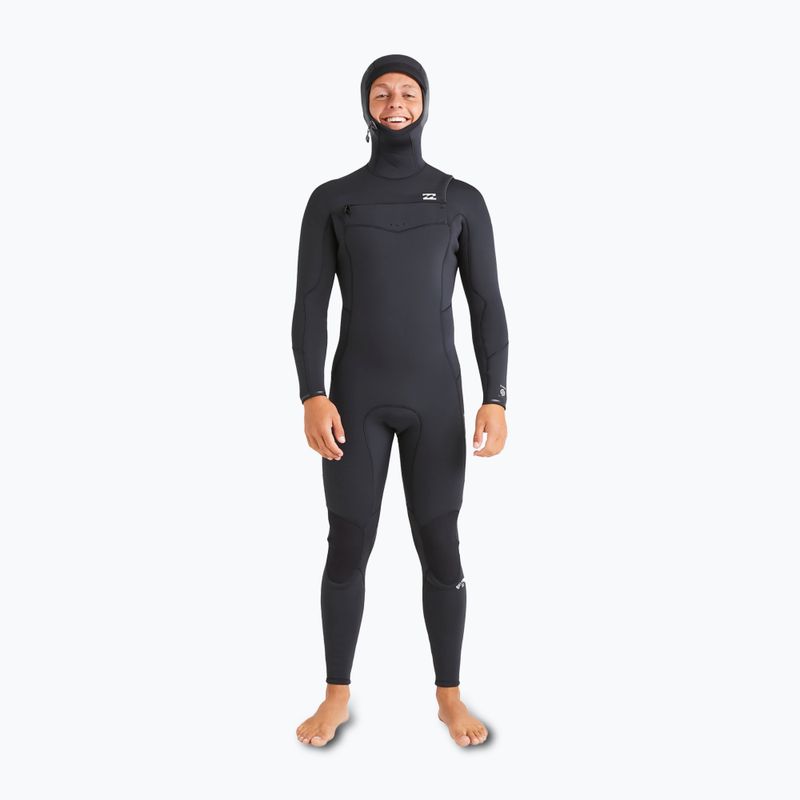 Гідрокостюм чоловічий Billabong 5/4 мм Absolute Natural Chest Zip Hooded black 2