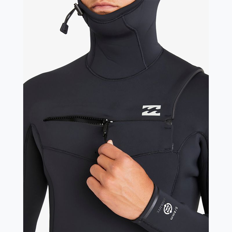 Гідрокостюм чоловічий Billabong 5/4 мм Absolute Natural Chest Zip Hooded black 5