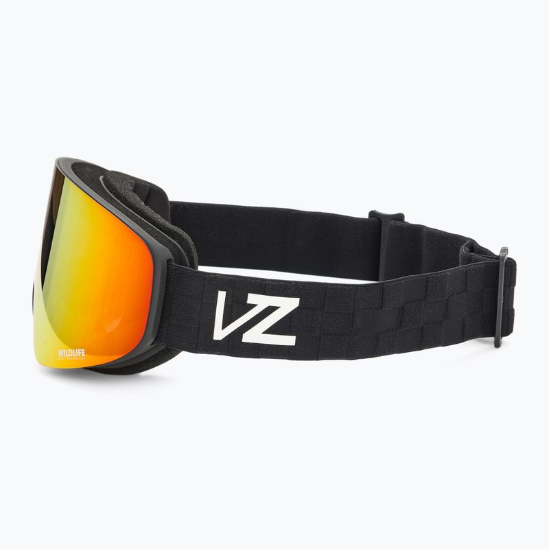 Окуляри сноубордичні VonZipper Encore black satin/wildlife fire chrome 4