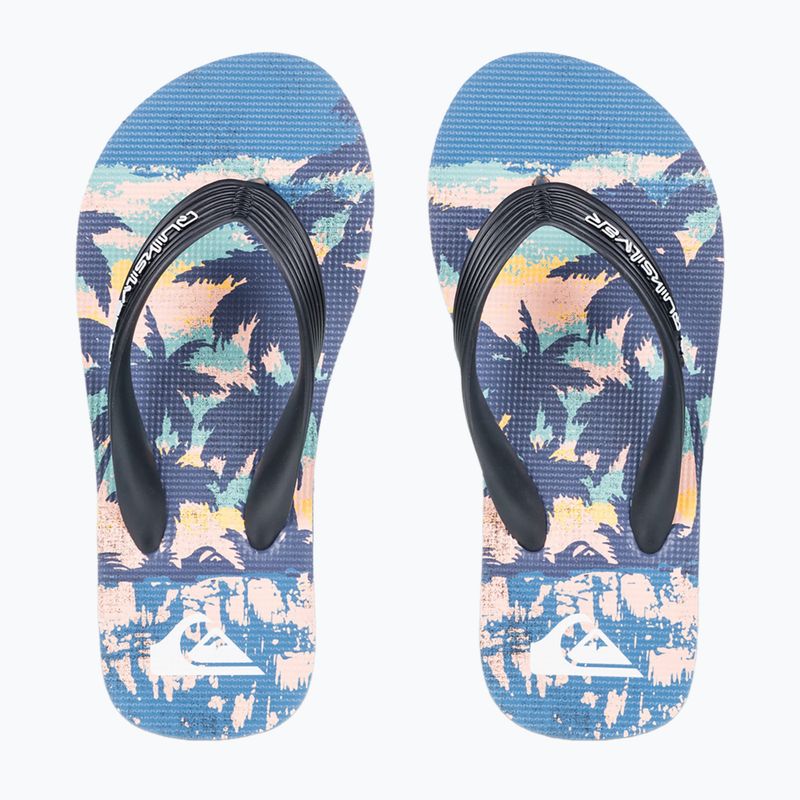 В'єтнамки дитячі Quiksilver Molokai Art 25 Youth fiery coronet blue tropicamo 2