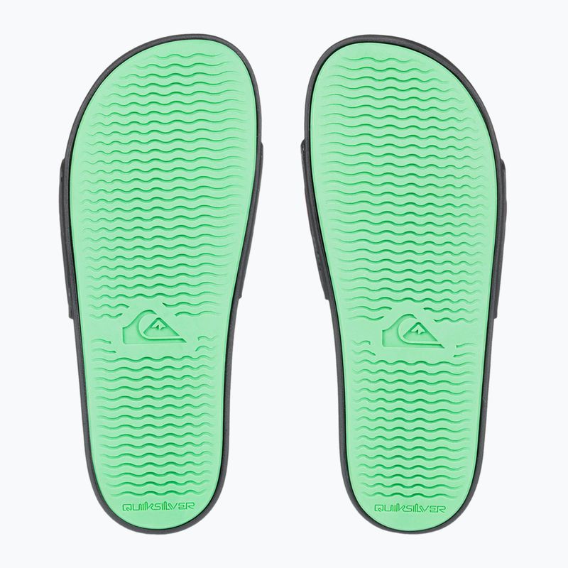 Чоловічі шльопанці Quiksilver Rivi Wordmark Slide II чорні растаманські 2