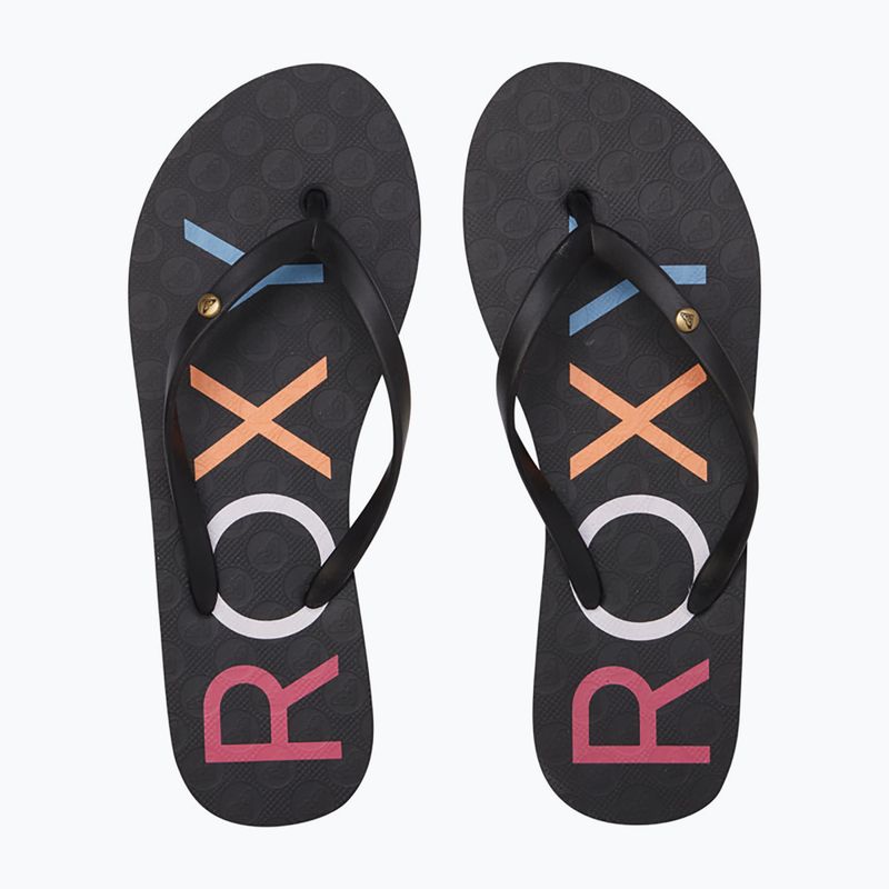 В'єтнамки жіночі ROXY Sandy III white/rainbow monogram 2