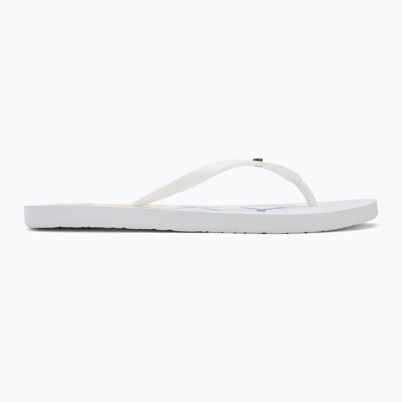 В'єтнамки жіночі ROXY Sandy III white/rainbow monogram 2