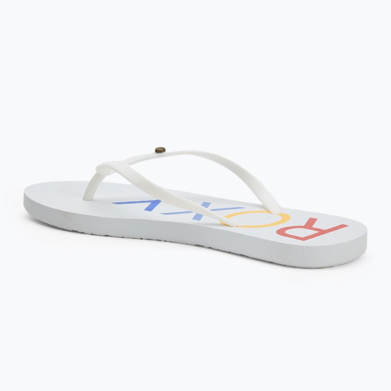 В'єтнамки жіночі ROXY Sandy III white/rainbow monogram 3