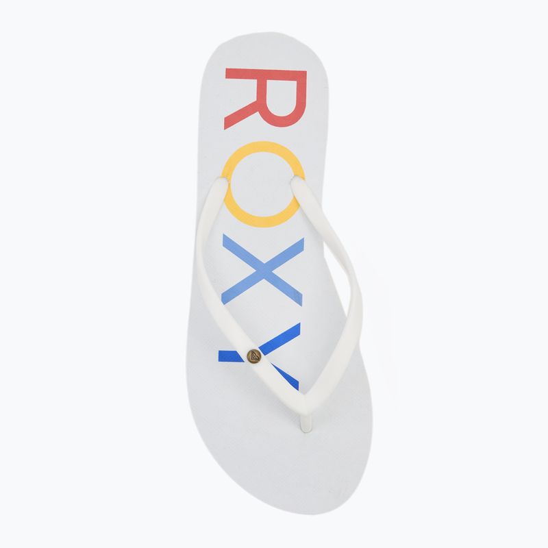 В'єтнамки жіночі ROXY Sandy III white/rainbow monogram 5
