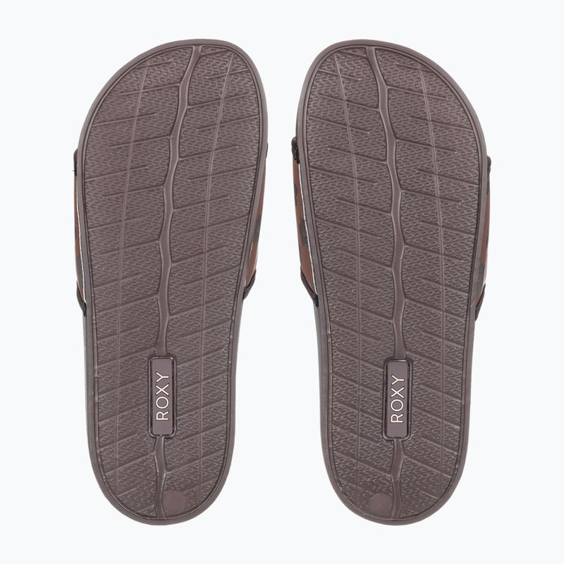Шльопанці жіночі ROXY Slippy IV brown combo 3