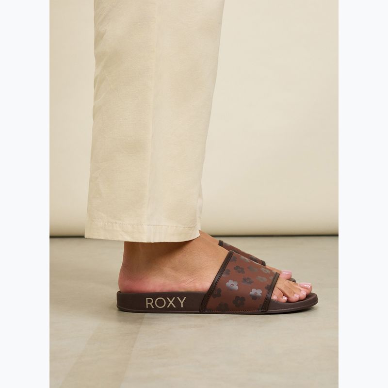 Шльопанці жіночі ROXY Slippy IV brown combo 5