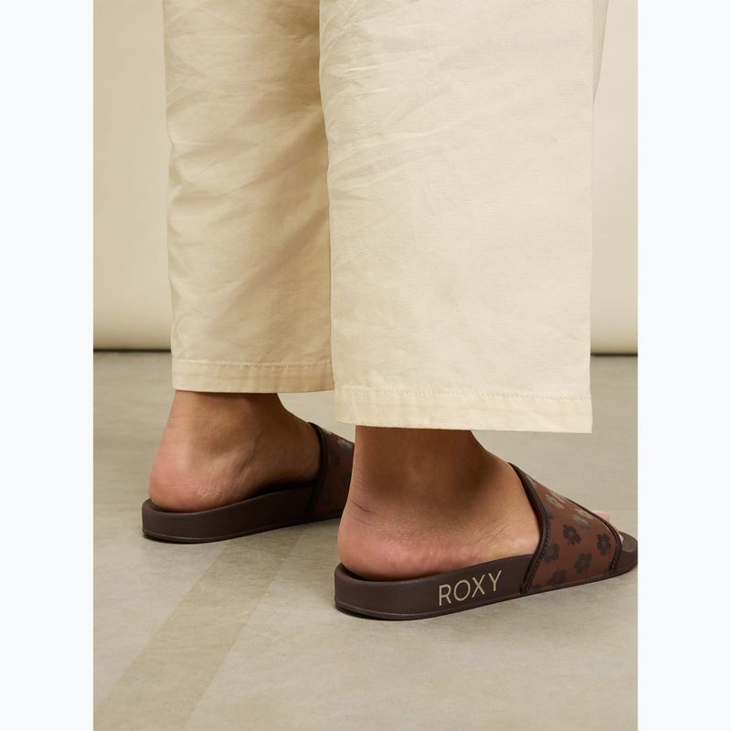 Шльопанці жіночі ROXY Slippy IV brown combo 6
