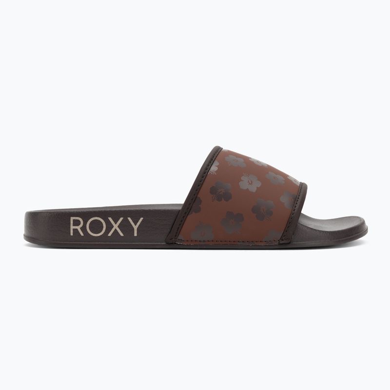Шльопанці жіночі ROXY Slippy IV brown combo 2
