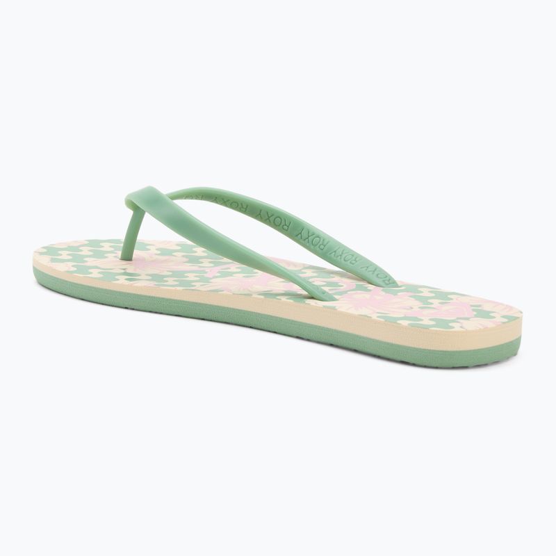 В'єтнамки жіночі ROXY Tahiti VII green/pink 3