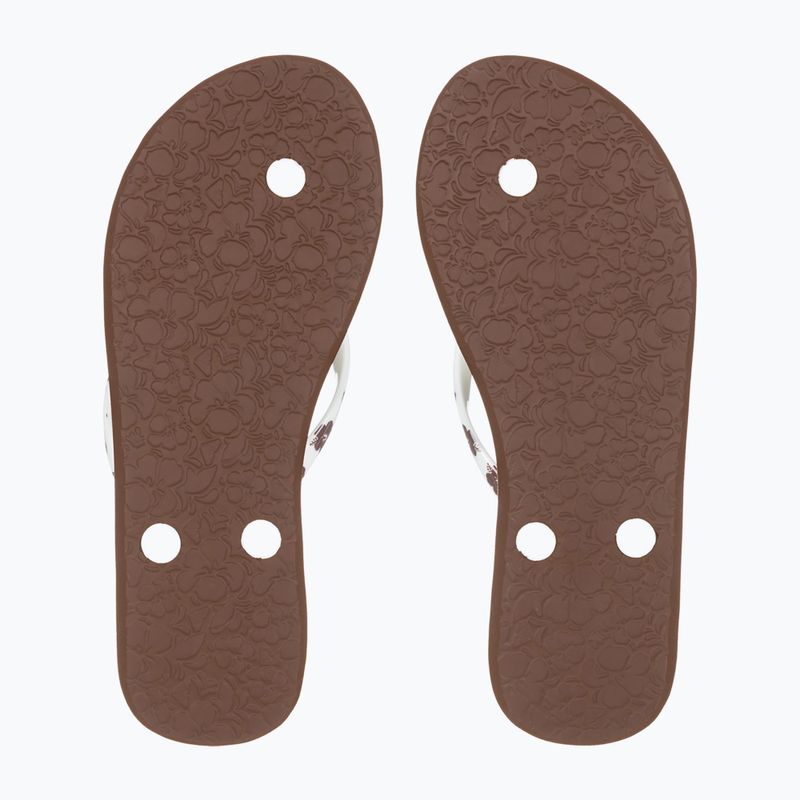 В'єтнамки жіночі ROXY Portofino III dc light brown/white 2