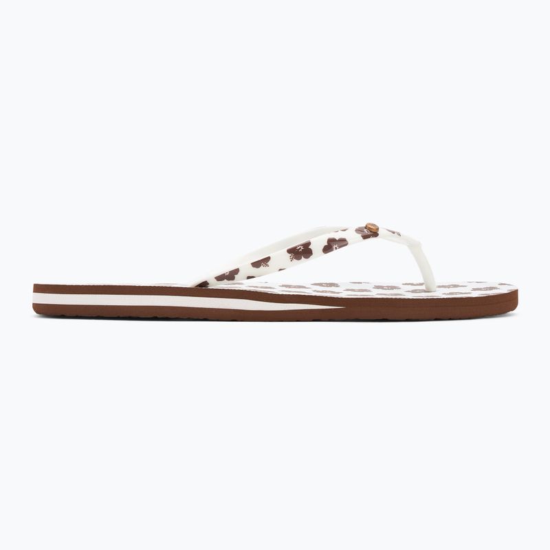 В'єтнамки жіночі ROXY Portofino III dc light brown/white 2