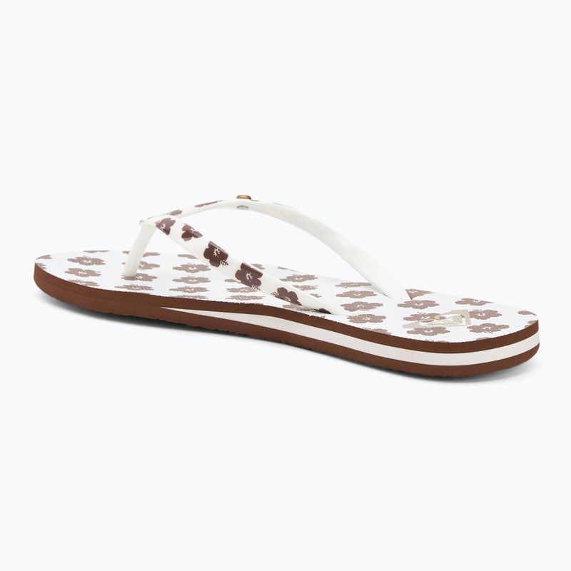 В'єтнамки жіночі ROXY Portofino III dc light brown/white 3