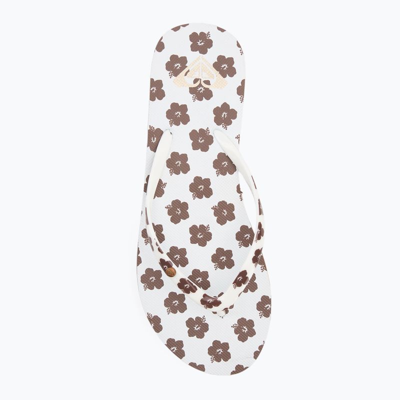 В'єтнамки жіночі ROXY Portofino III dc light brown/white 5