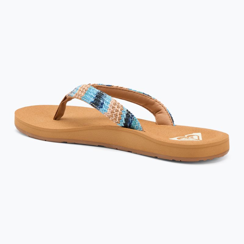 В'єтнамки жіночі ROXY Porto Raffia II blue depths 3