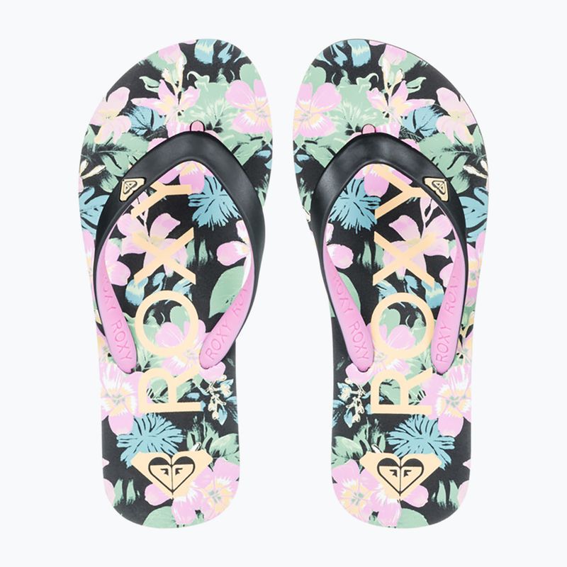 В'єтнамки дитячі ROXY Tahiti VII black/pink stencil 2
