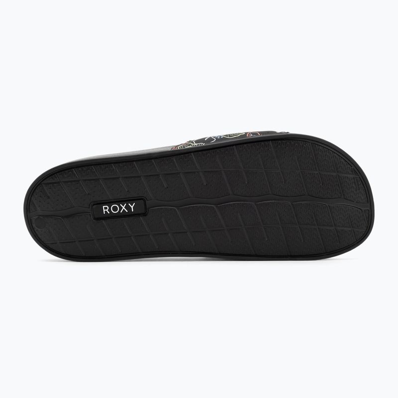 Шльопанці жіночі ROXY Slippy II black multi camo 4