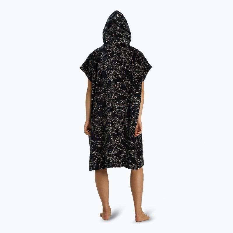 Жіноче пончо для плавання Billabong Hooded Towel чорний камінчик 2