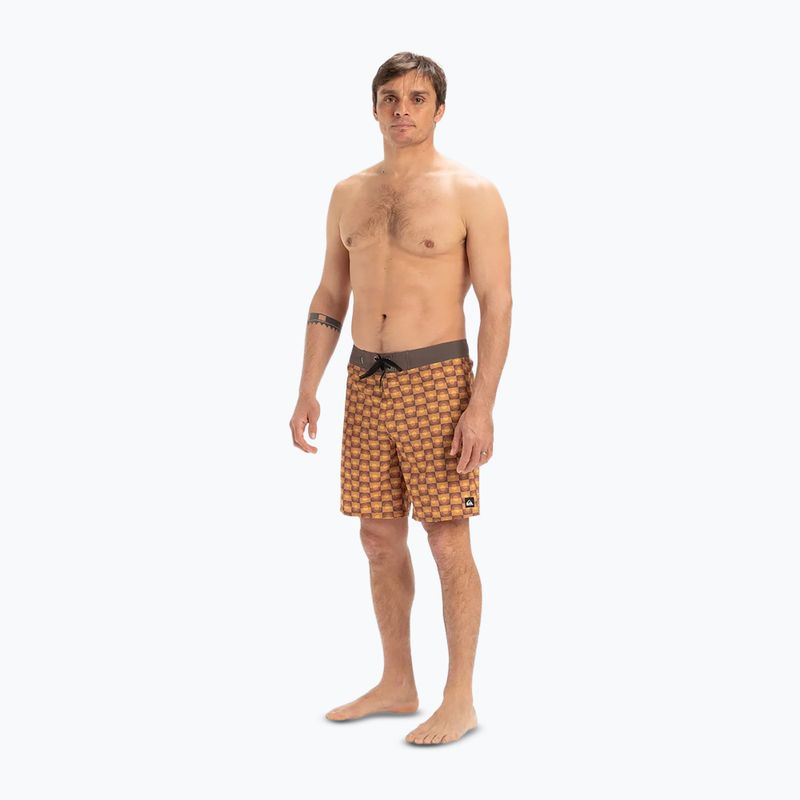 Шорти для плавання чоловічі Quiksilver Surfsilk Straight Leg 18" florever bran 3