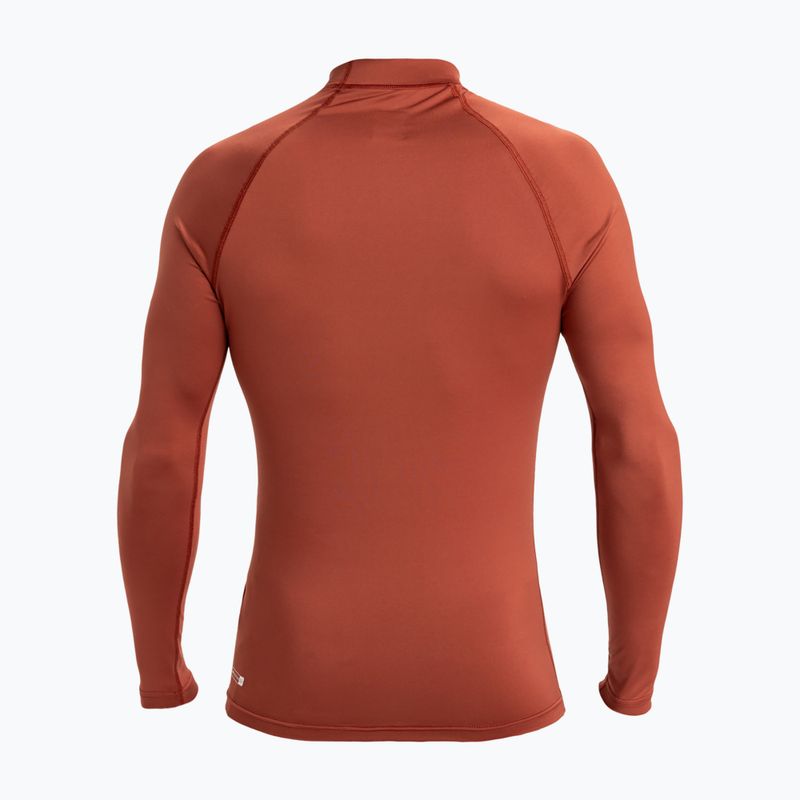 Лонгслів для плавання чоловічий Quiksilver Everyday UPF50 henna 2