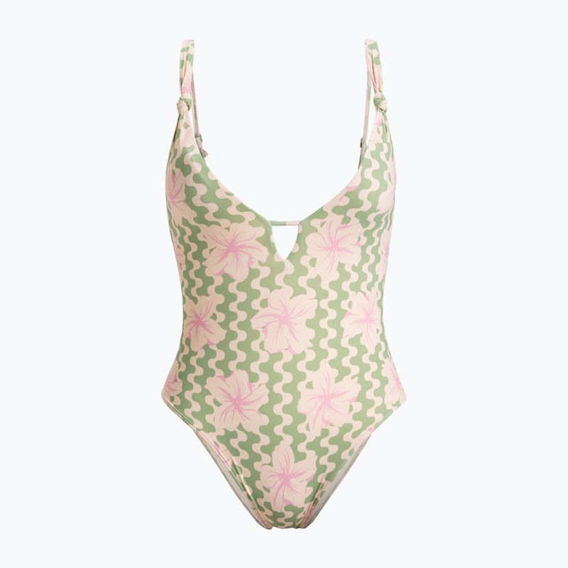 Купальник суцільний жіночий ROXY Hibiscus Daze basil party waves yw
