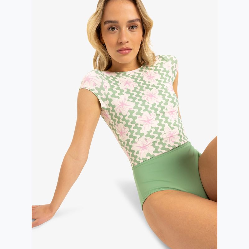 Купальник суцільний жіночий ROXY Hibiscus Daze basil party waves yw 5