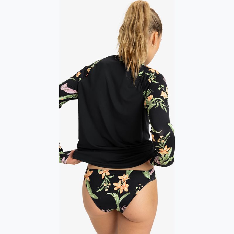 Лонгслів для плавання жіночий ROXY Lycra anthracite island escape 3